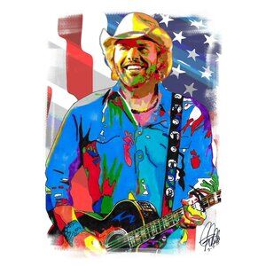 Toby Keith Singer Songwriter Country Music Poster Print Tribute Wall Art 18x24